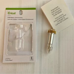 Cricut maker knife blade and housing. Never used.